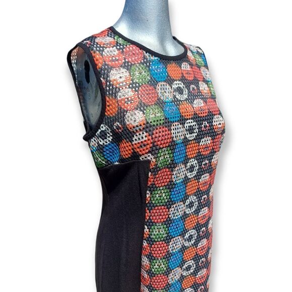 AKRIS Punto Colourblock Black Multicolour Dress Size 10 - Picture 6 of 11